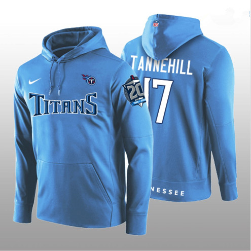 Men's Tennessee Titans Customized Blue NFL Hoodie
